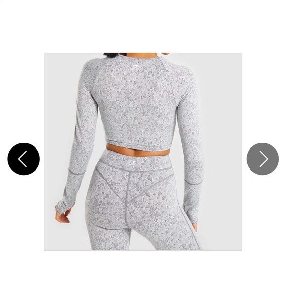 Gymshark Fleur Textured Leggings - Picture 5 of 12